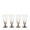 Swirl Flute Glass Smoked Grey (4pk) 72x72x166mm