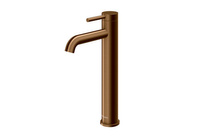 Axel Brushed Copper bateria umywalkowa – wysoka