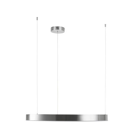 Lampa wisząca CIRCLE 80 cm - LED, ring nikiel szczotkowany