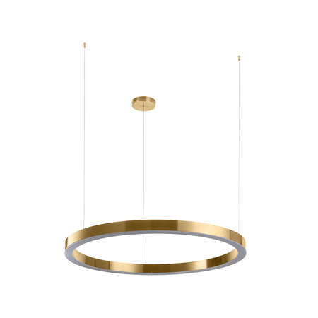 Lampa wisząca CIRCLE 100 cm - LED, ring mosiądz szczotkowany