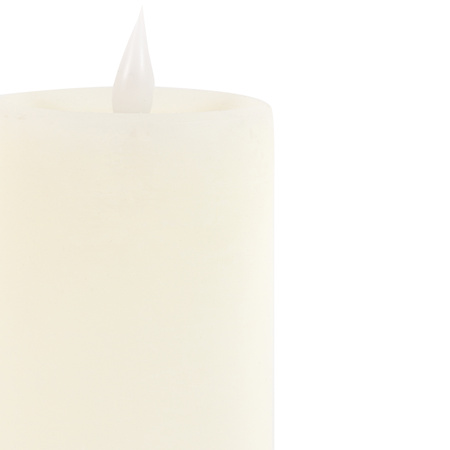 LED 1 Wick Candle Ivory 3pk70x70x150mm