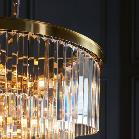 Conaston 7 Pendant Light Brushed Aged Brass