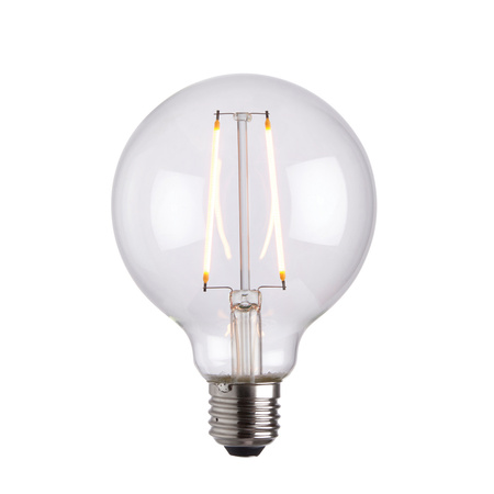 E27 LED Filament Globe 135x95mm Clear 2W