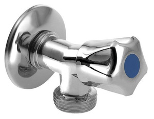 Zawór pralki z zaworem zwrotnym, 1/2 "x3/4", chrom