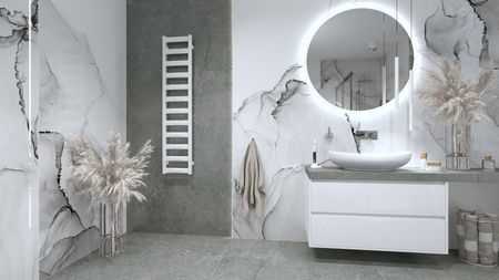 Grzejnik łazienkowy Hermes White 1390