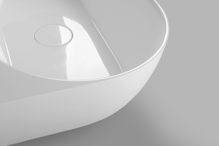 PAGODA wanna przyścienna 170x85x58cm, kompozyt, biały