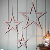 Priola Wooden Star White Medium 460x10x435mm