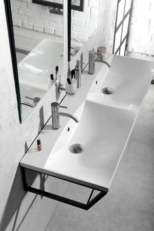 SKA konsola pod umywalkę, 1200x200x460mm, czarny mat