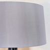 Lampa stołowa Ilsa – czarna / szara, 21,5 × 21,5 × 59 cm