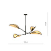 LOTUS 4 BLACK/RATTAN