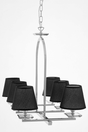 LAMPA WISZĄCA CZARNO-CHROMOWANA LIMERA W6