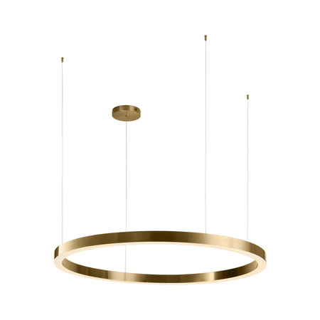 Lampa wisząca CIRCLE 120 cm - LED, ring mosiądz szczotkowany
