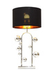 GLAMOUR LAMPA NOCNA CZARNO-CHROMOWANA SELARI