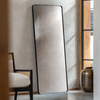 Holworth Leaner Mirror Black 700x35x1700