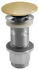 Korek umywalkowy 5/4'', klik-klak, betonowy grzybek, 10-80mm, żółty półpołysk