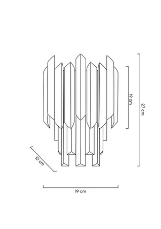 MOOSEE lampa ścienna MAJESTIC złota