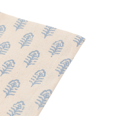 Fleur Floral Stamp Napkins Blue 4pk 450x450mm