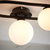 Pulsa Bathroom 3 Ceiling Light Black 175x359x252mm