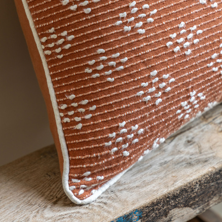 Lanzo Woven Cushion Terracotta 450x450mm
