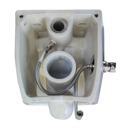 SENTIMENTI CLEANWASH WC wiszące, z dyszą bidetową i zaworem, Rimless, 36x51cm, biały