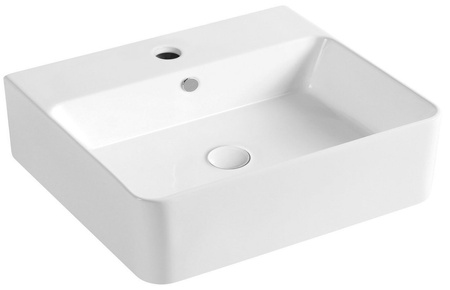 NEASA umywalka ceramiczna nablatowa 52x42cm, biały