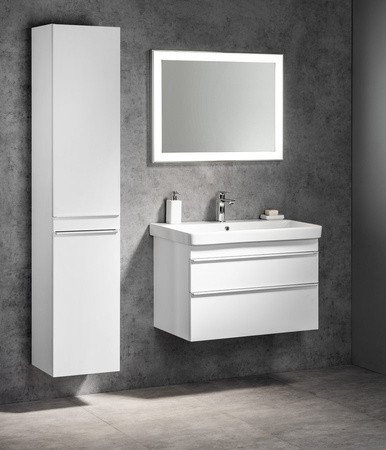 SITIA szafka umywalkowa 75,6x50x44,2cm, 2 szuflady, biały mat