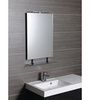 WEGA lustro z półką 500x800mm, czarny mat