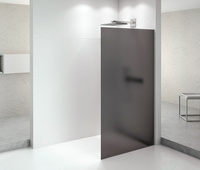ARCHITEX CHROM walk-in, 862 mm, szkło mat dymione
