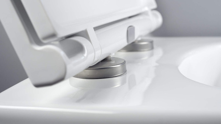 Miska WC z deską bezkołnierzowa - spłukiwanie wirowe