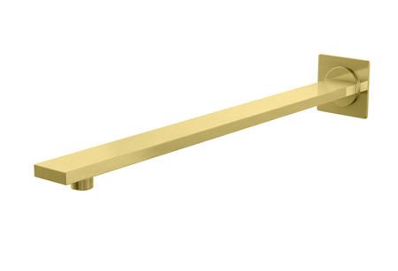 EXPERIENCE Gold Brushed Ramię ścienne do deszczownicy kwadratowe - 38 cm