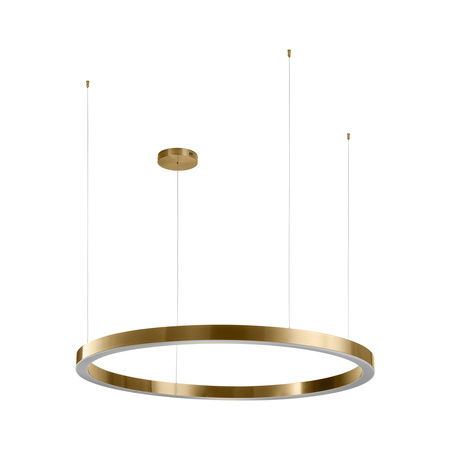 Lampa wisząca CIRCLE 120 cm - LED, ring mosiądz szczotkowany