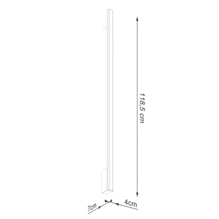 Kinkiet LAGOM 120 czarny LED 3000K