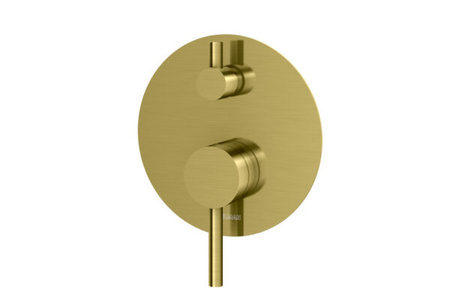Axel Brushed Gold Bateria wannowa z 3 wyjściami