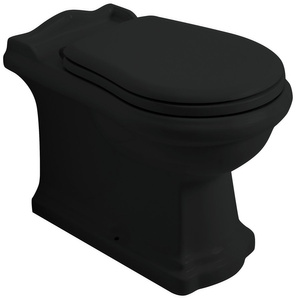 RETRO misa WC 39x61cm, odpływ poziomy/pionowy, czarny mat