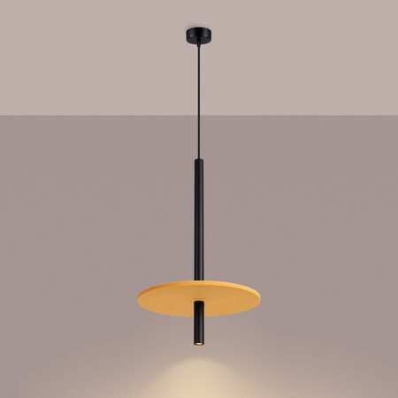 Lampa wisząca FELTRO 1 czarna/żółta