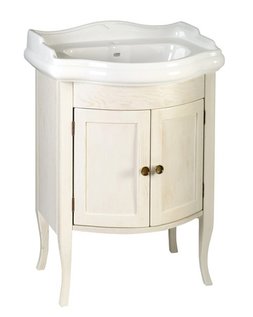 RETRO szafka umywalkowa 60x80x45cm, starobiała