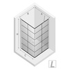 KABINA NEW SOLEO BLACK KWADRATOWA L 90x90x195 KRATKA - CZYSTE 6mm ACTIVE SHIELD