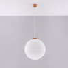 Lampa wisząca UGO 40 ochra czerwona