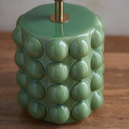 Bobble Table Lamp Base Olive Green Glaze