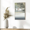 Peaceful Mooring Framed Canvas 360x28x590mm