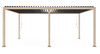 Pergola ogrodowa BIZZOTTO OCEAN 3,6X6 – antracytowy / naturalny