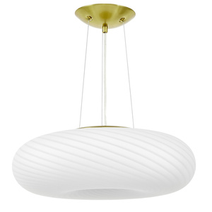 NOWOCZESNA LAMPA WISZĄCA BIAŁO-ZŁOTA MONARTE D48