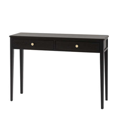 Acton 2 Drawer Console Black 1100x360x760mm