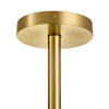 Lampa wisząca ICELAND 60 cm - mosiądz, szkło kryształowe