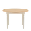Eton Round Ext Dning Table White 1100/1500x750mm