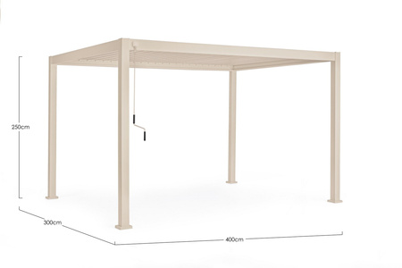 Pergola ogrodowa BIZZOTTO OCEAN 3X4 – Silk