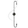 Lampa ścienna ESSA 90 cm - kinkiet LED, czarny