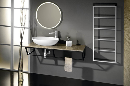 SKA ścienny wieszak na ręczniki 450x1150x100mm, biały mat