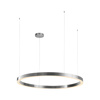 Lampa wisząca CIRCLE 120 cm - LED, ring nikiel szczotkowany