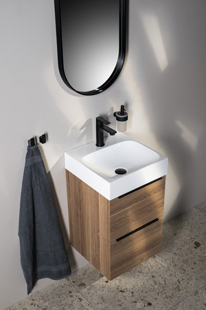 EMONA umywalka kompozytowa 40x40cm, biały